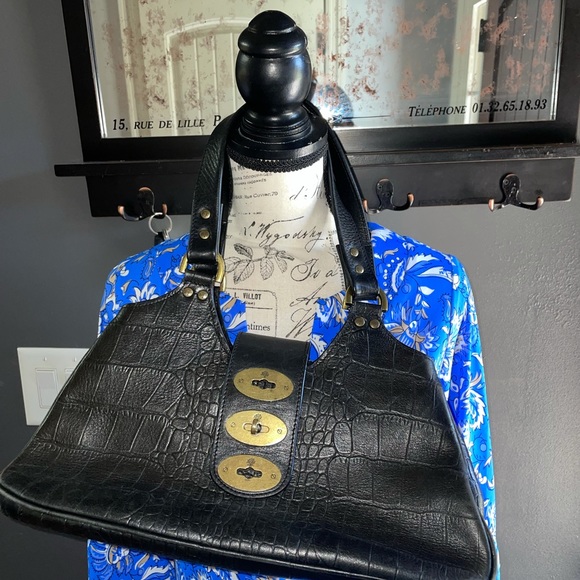 Mulberry brompton tote bag in black - Picture 1 of 10